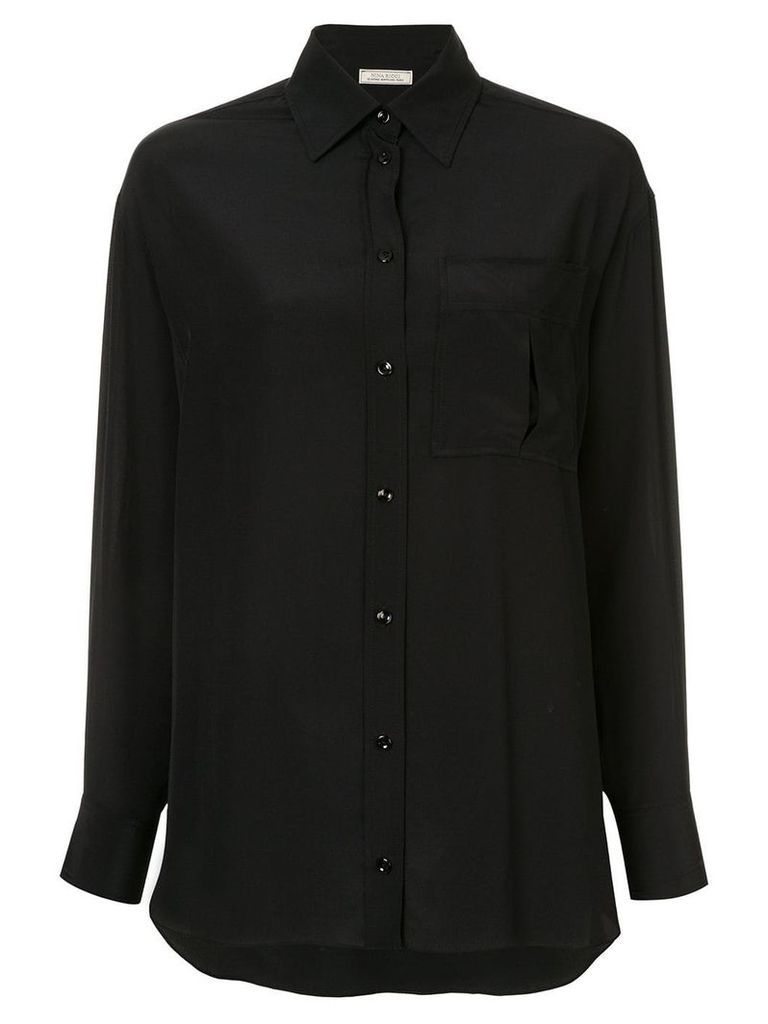 Nina Ricci patch pocket shirt - Black