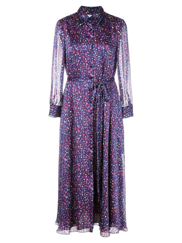 Carolina Herrera floral print shirt dress - PURPLE