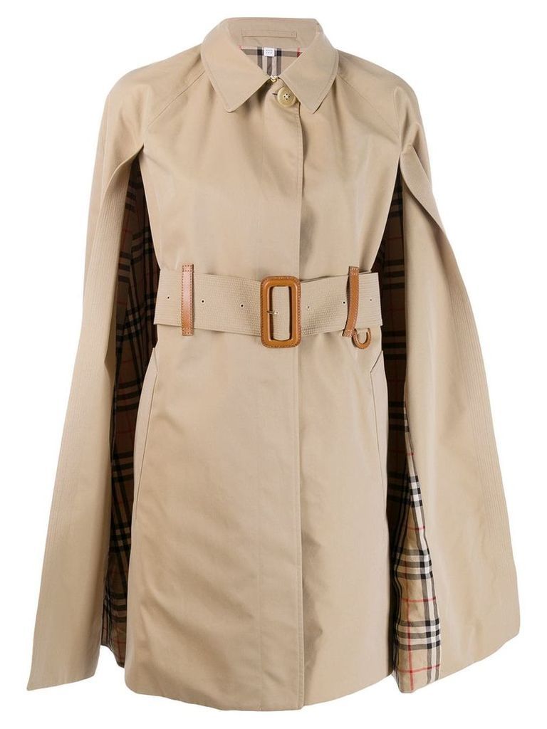 Burberry cape trench coat - NEUTRALS