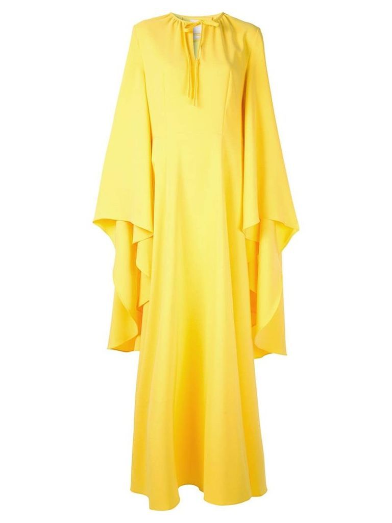 Ingie Paris draped sleeve gown - Yellow