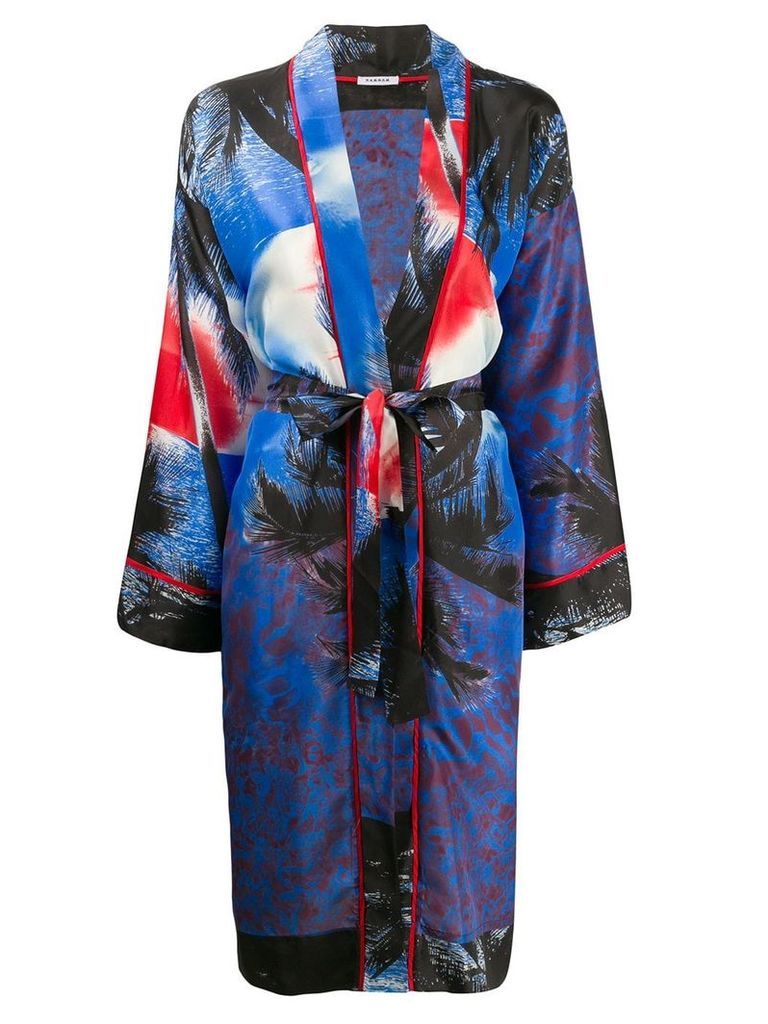 P.A.R.O.S.H. kimono style coat - Blue