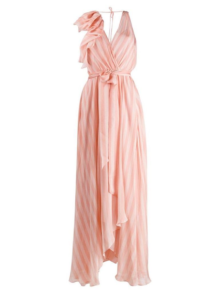 Temperley London Linden stripe dress - Pink