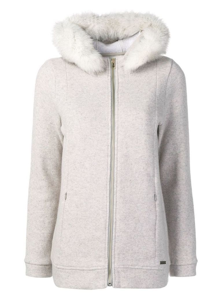 Woolrich zipped-up coat - Grey