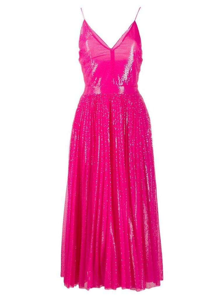 MSGM sequin pleated dress - PINK
