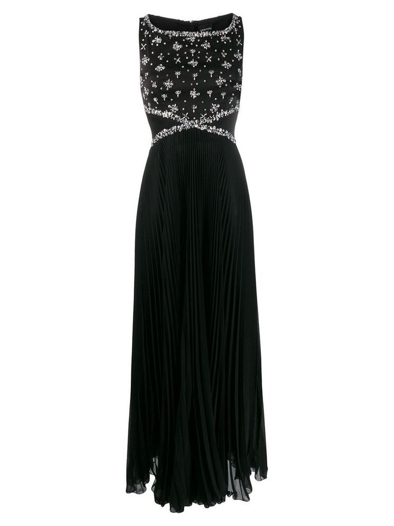 Ermanno Ermanno embellished sleeveless gown - Black