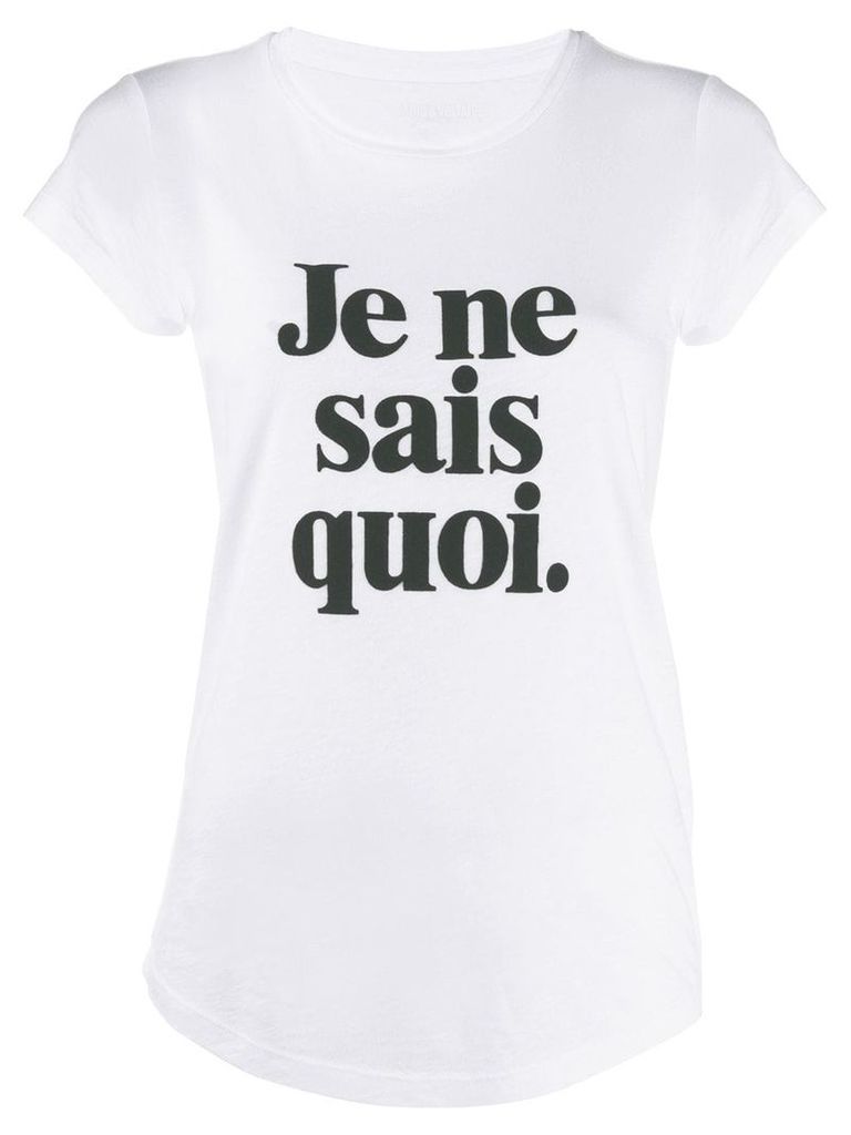 Zadig & Voltaire slogan print T-shirt - White
