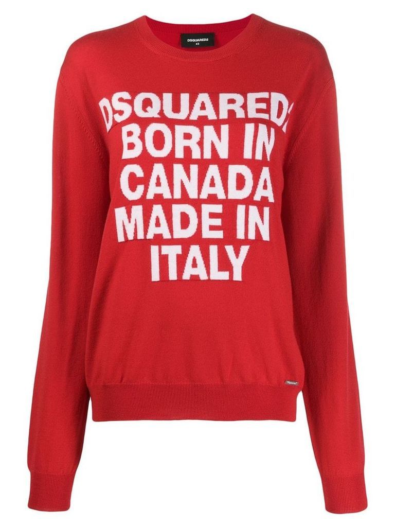 Dsquared2 Born In Canada knit sweater