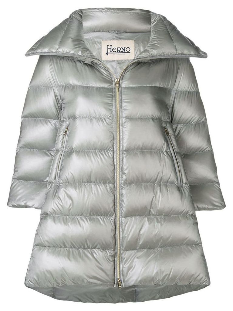 Herno padded zipped coat - Grey
