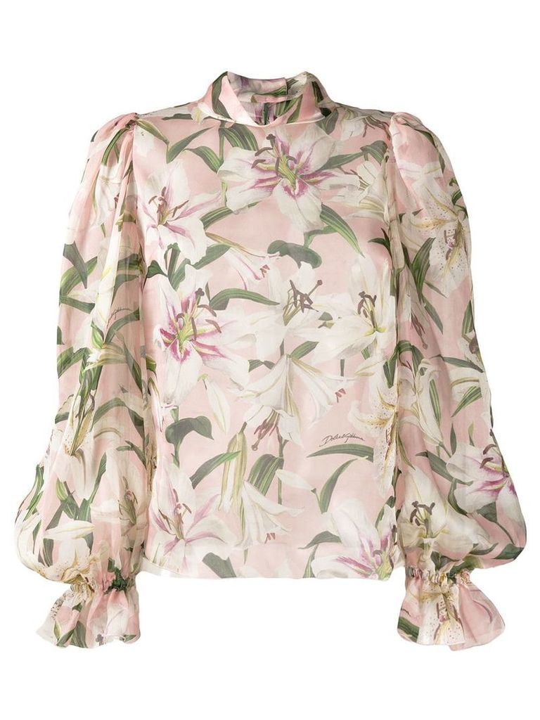Dolce & Gabbana floral print blouse - PINK