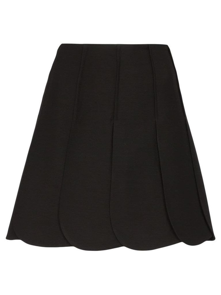 Valentino petal pleated mini-skirt - Black