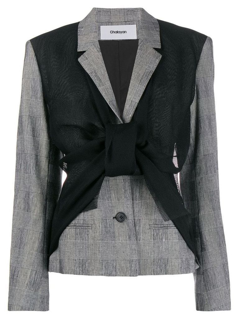 Chalayan asymmetric blazer vest jacket - Black