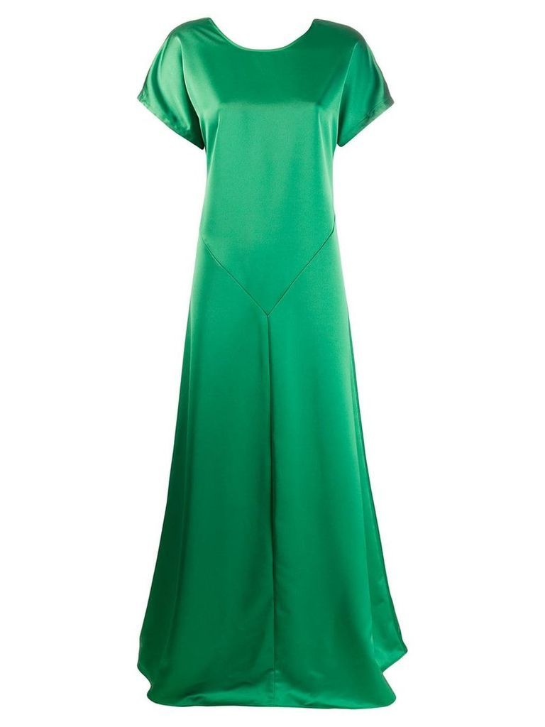 Cédric Charlier open back gown - Green