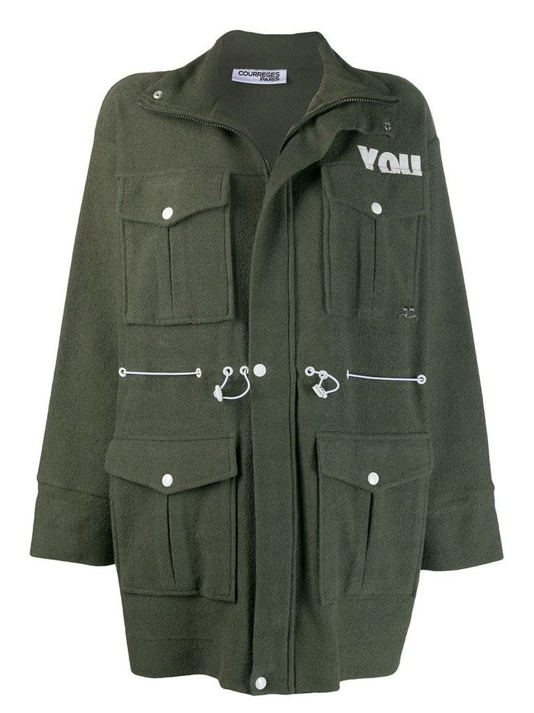 Courrèges military coat - Green