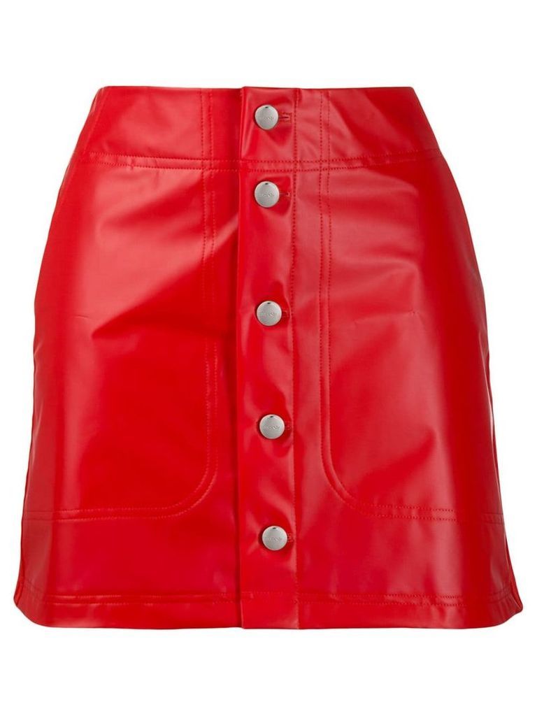 adidas buttoned fitted skirt - Red