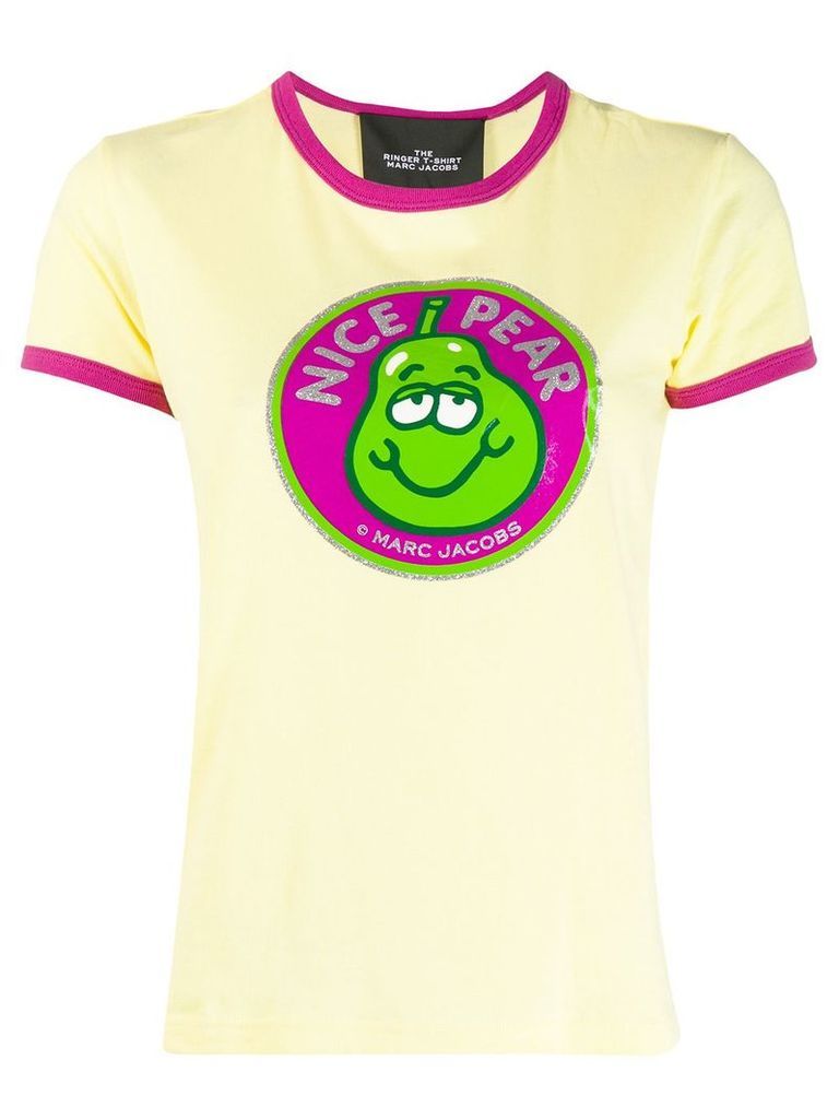 Marc Jacobs The Ringer Nice Pear print T-shirt - Yellow