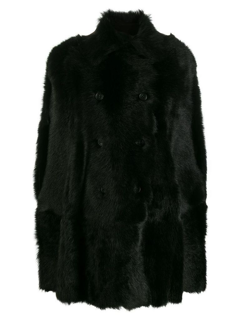 RedValentino single-breasted coat - Black
