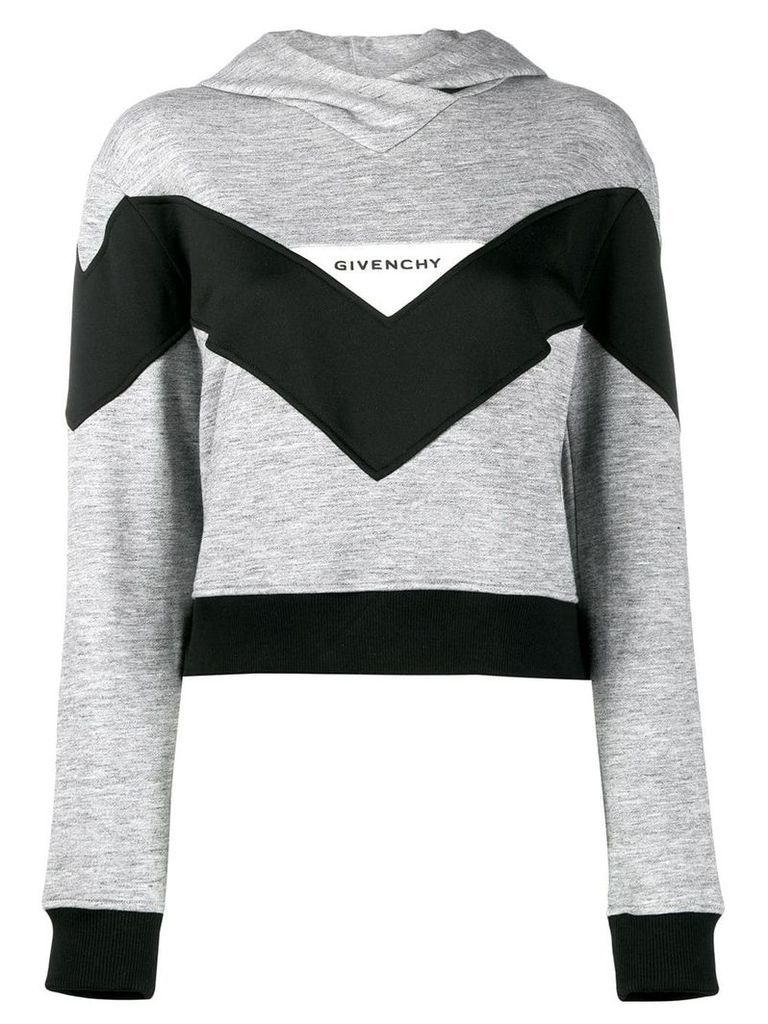 Givenchy colour block hoodie - Grey