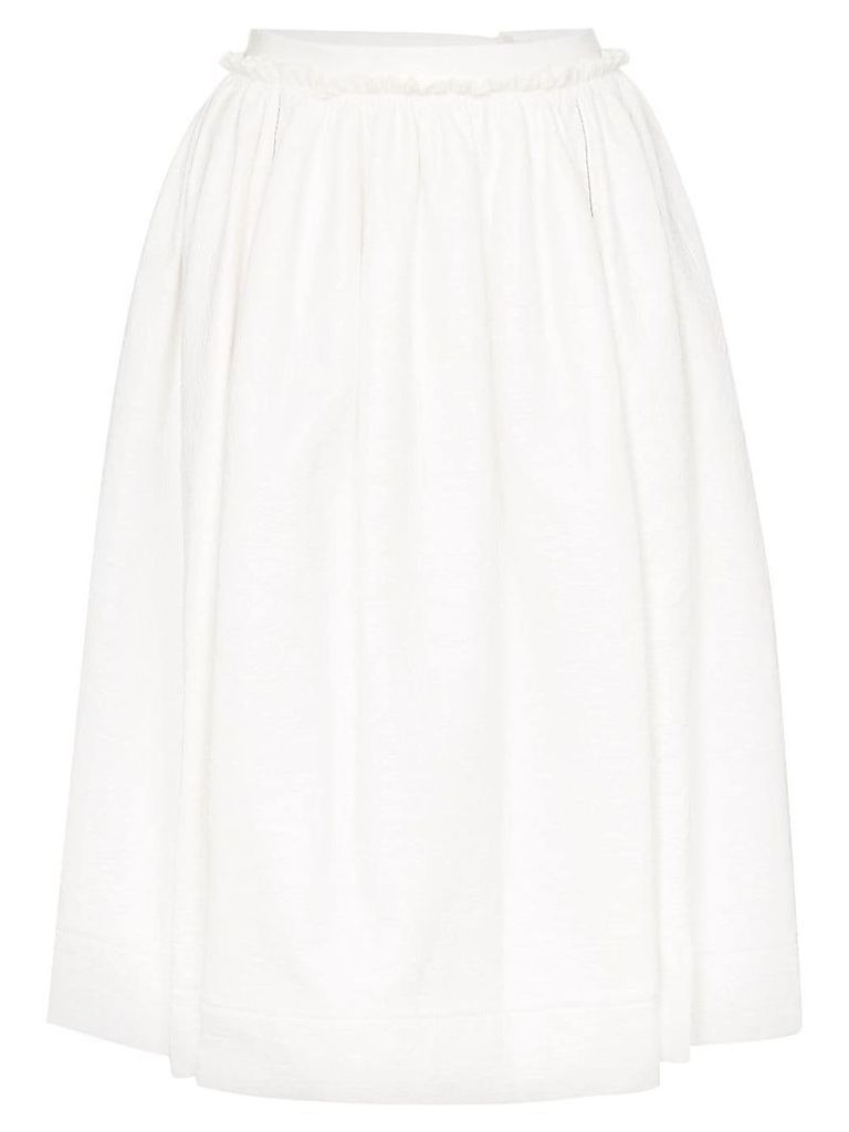 Marni midi circle skirt - White