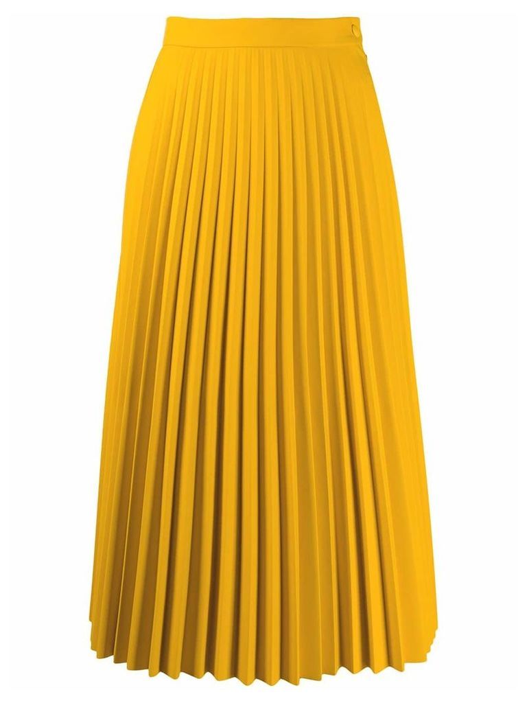 Mm6 Maison Margiela pleated skirt - Yellow