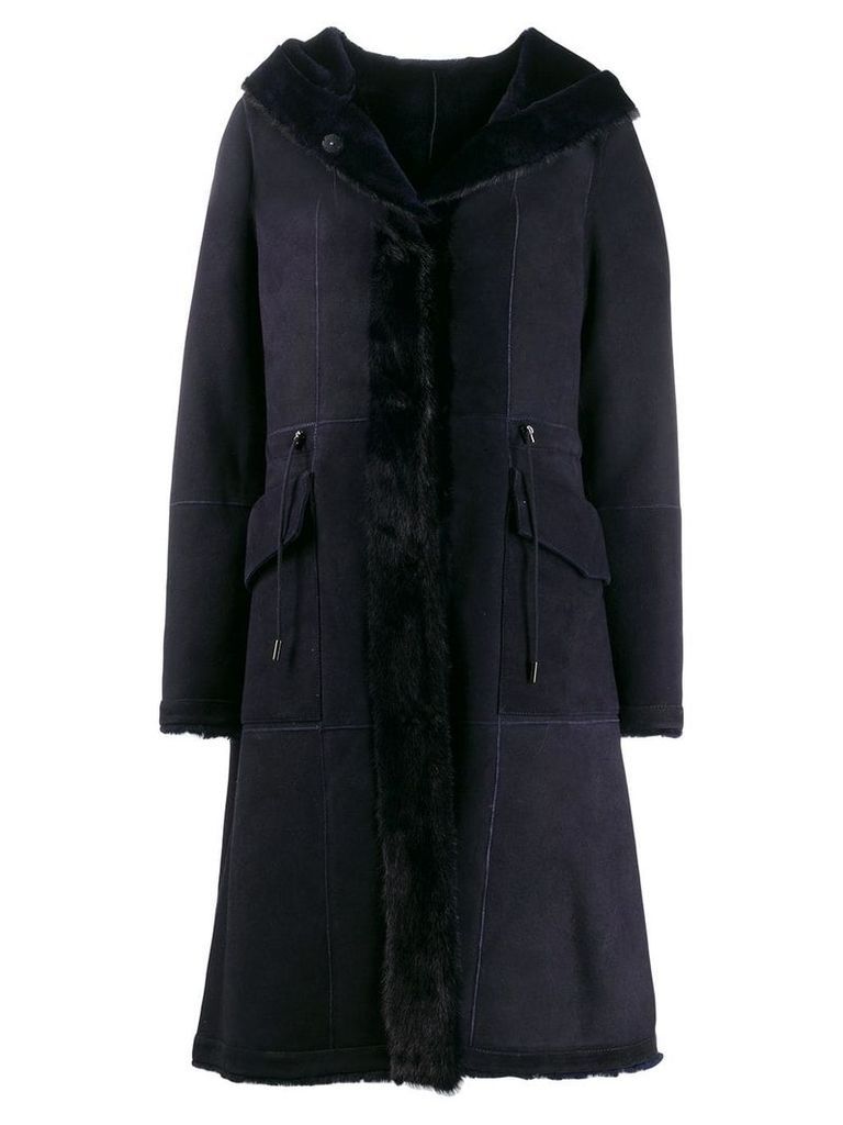 Liska hooded coat - Blue