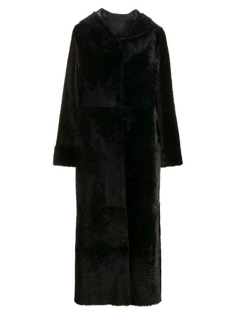 Liska Tal hooded coat - Black