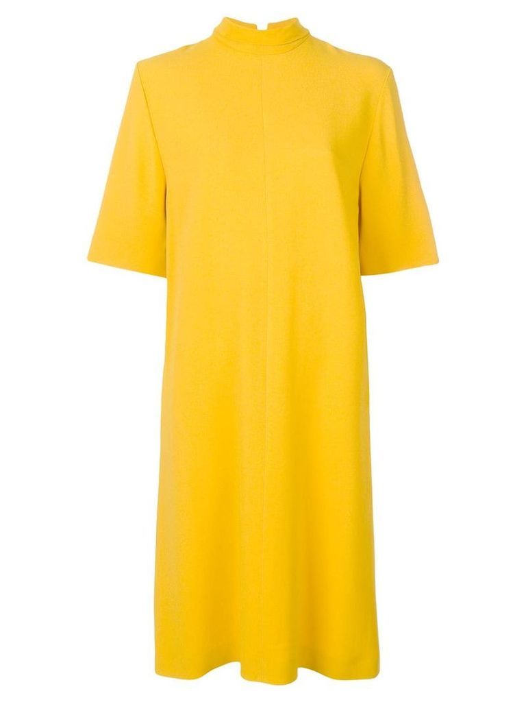 Joseph mock neck shift dress - Yellow