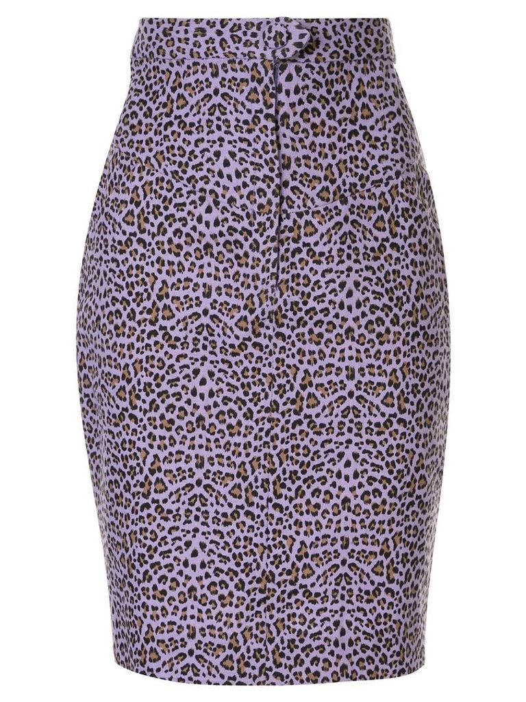 Bambah leopard print skirt - PURPLE