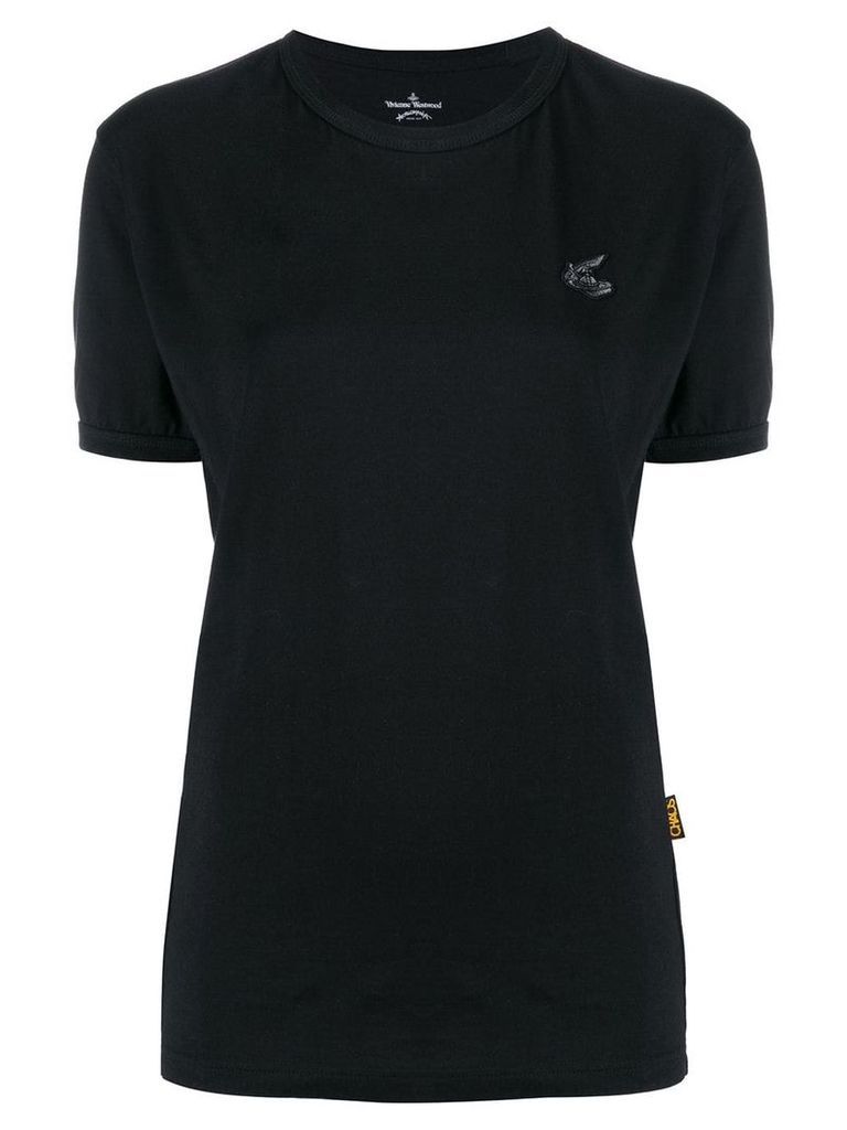 Vivienne Westwood Anglomania embroidered logo T-shirt - Black