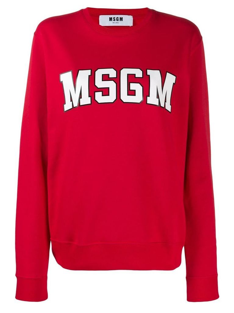 MSGM logo sweatshirt - Red
