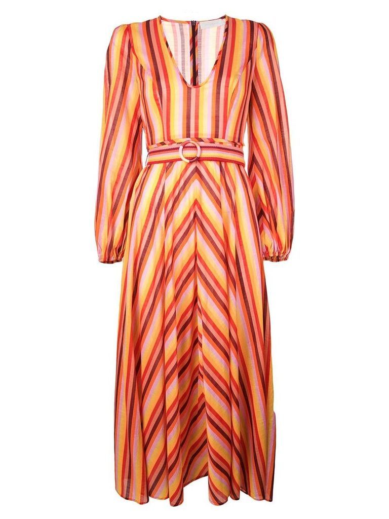 Zimmermann striped maxi dress - ORANGE