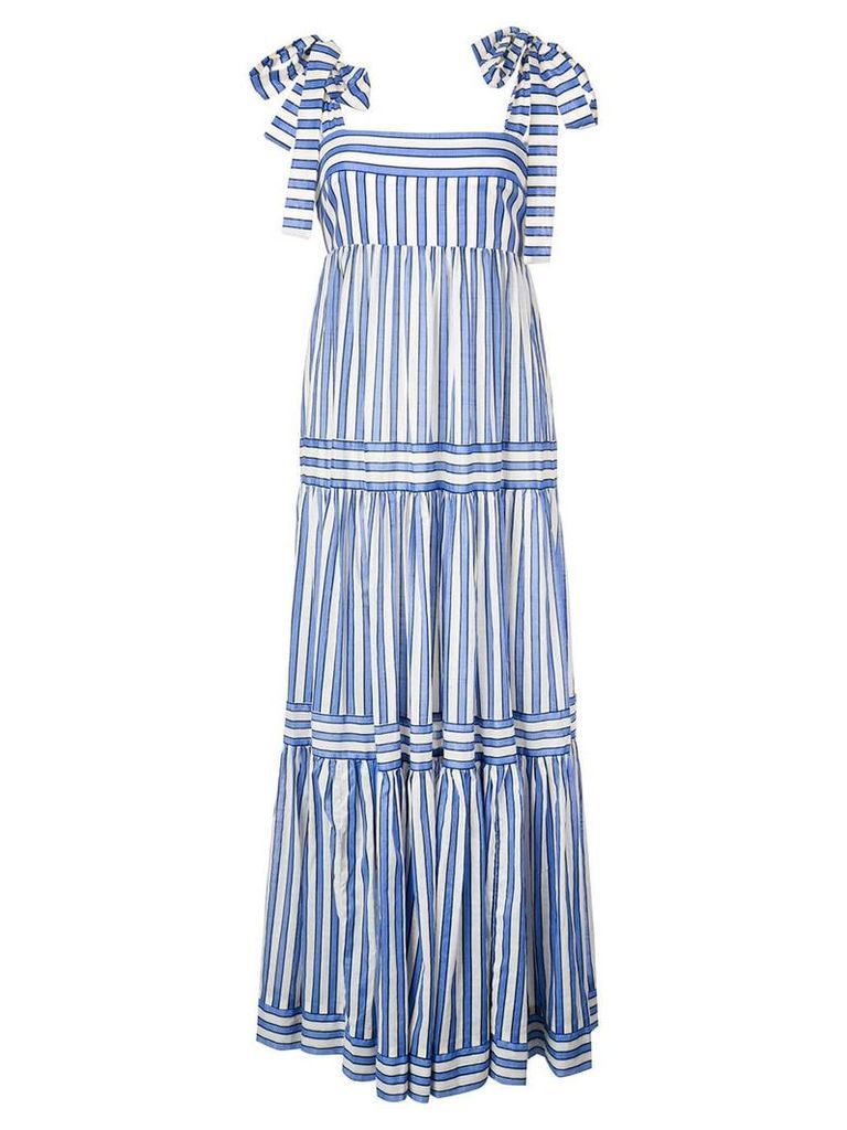 Zimmermann striped tiered maxi dress - Blue