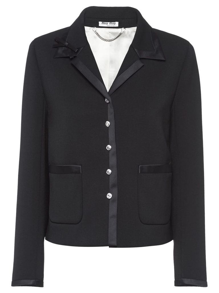 Miu Miu classic fitted blazer - Black