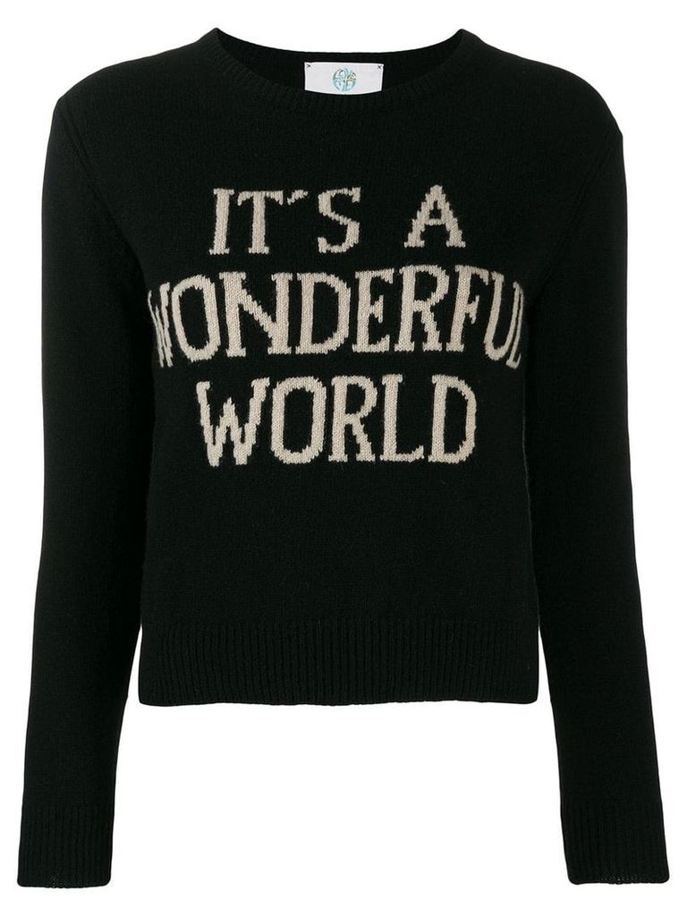 Alberta Ferretti It's A Wonderful World sweater - Black