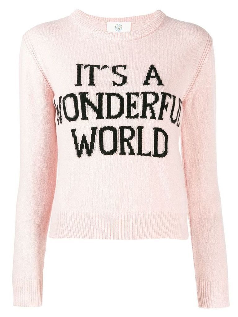Alberta Ferretti It's A Wonderful World sweater - PINK