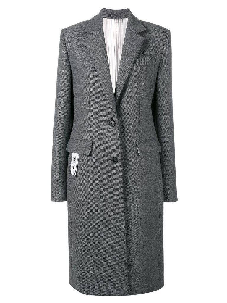 Nina Ricci single-breasted coat - Grey