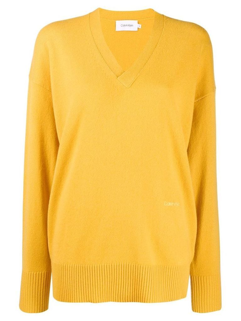 Calvin Klein oversized jumper - Yellow