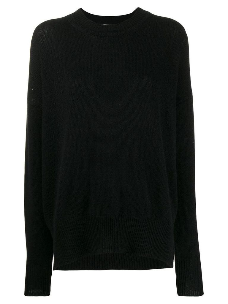 Jil Sander Basic knit sweater - Black