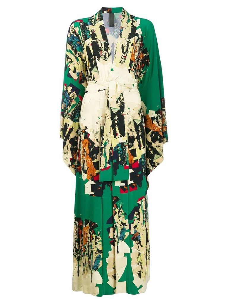 Norma Kamali long robe dress - Green