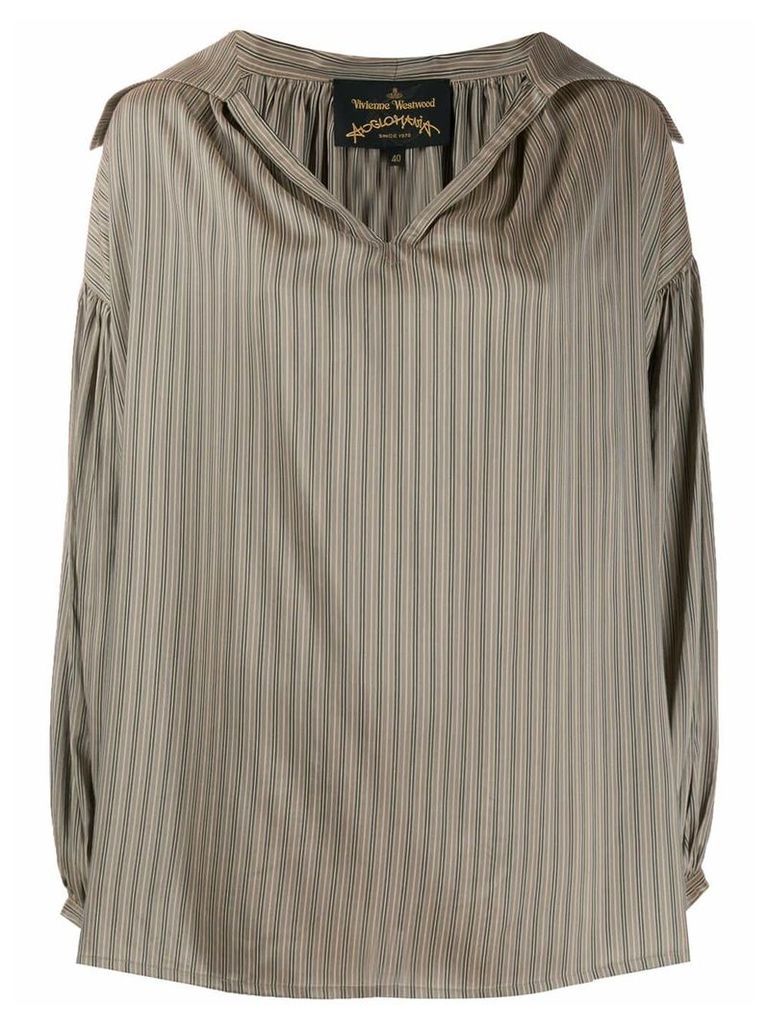 Vivienne Westwood Anglomania striped shirt - Brown