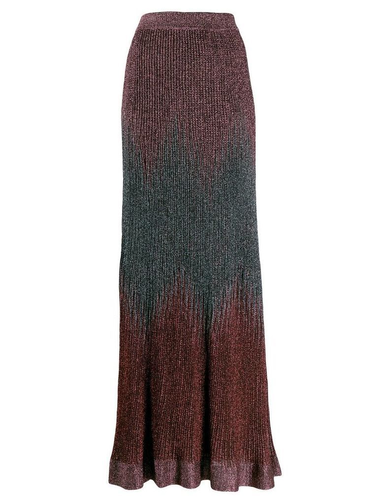 M Missoni metallic-effect high-waisted skirt - PINK