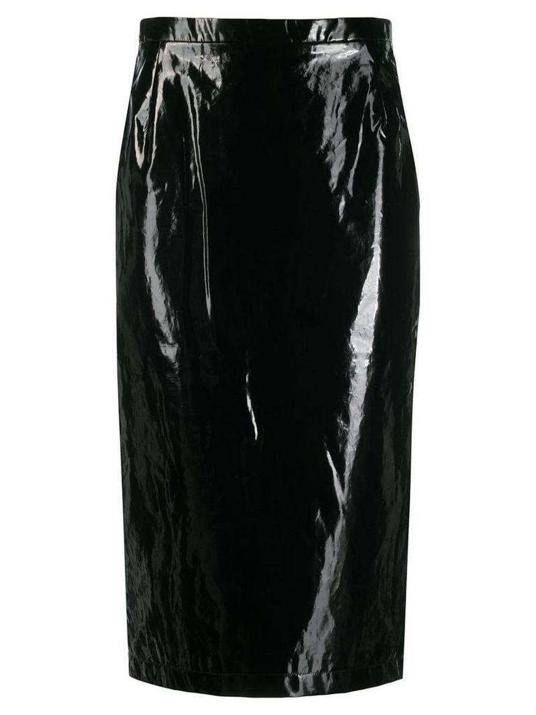 Nº21 patent pencil skirt - Black