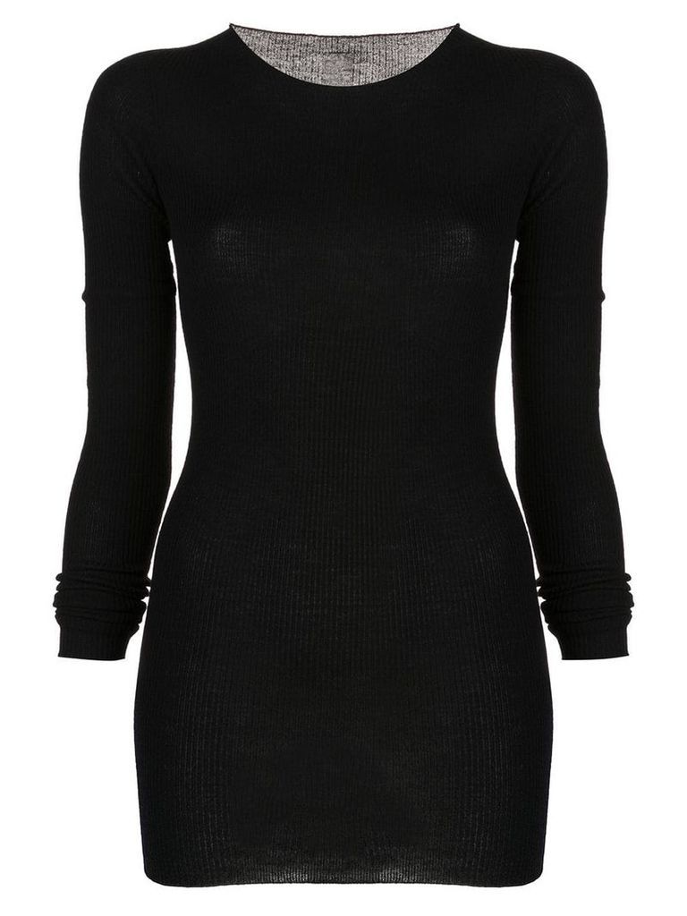 Rick Owens long knitted top - Black