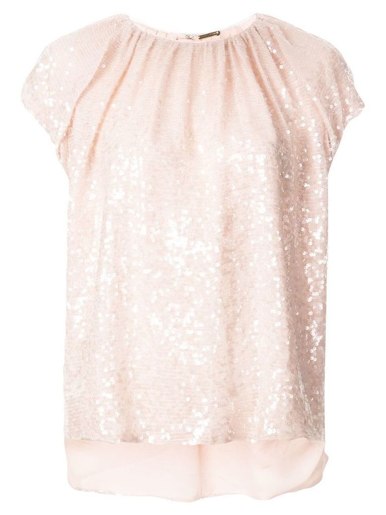 Adam Lippes sequin embellished blouse - PINK