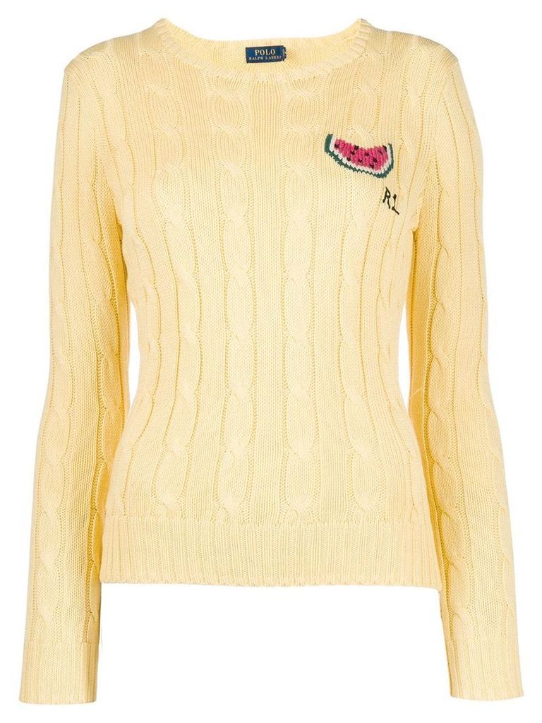 Polo Ralph Lauren logo knitted sweater - Yellow