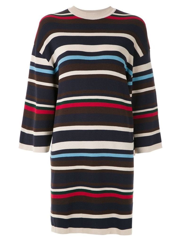 Osklen striped dress - Blue