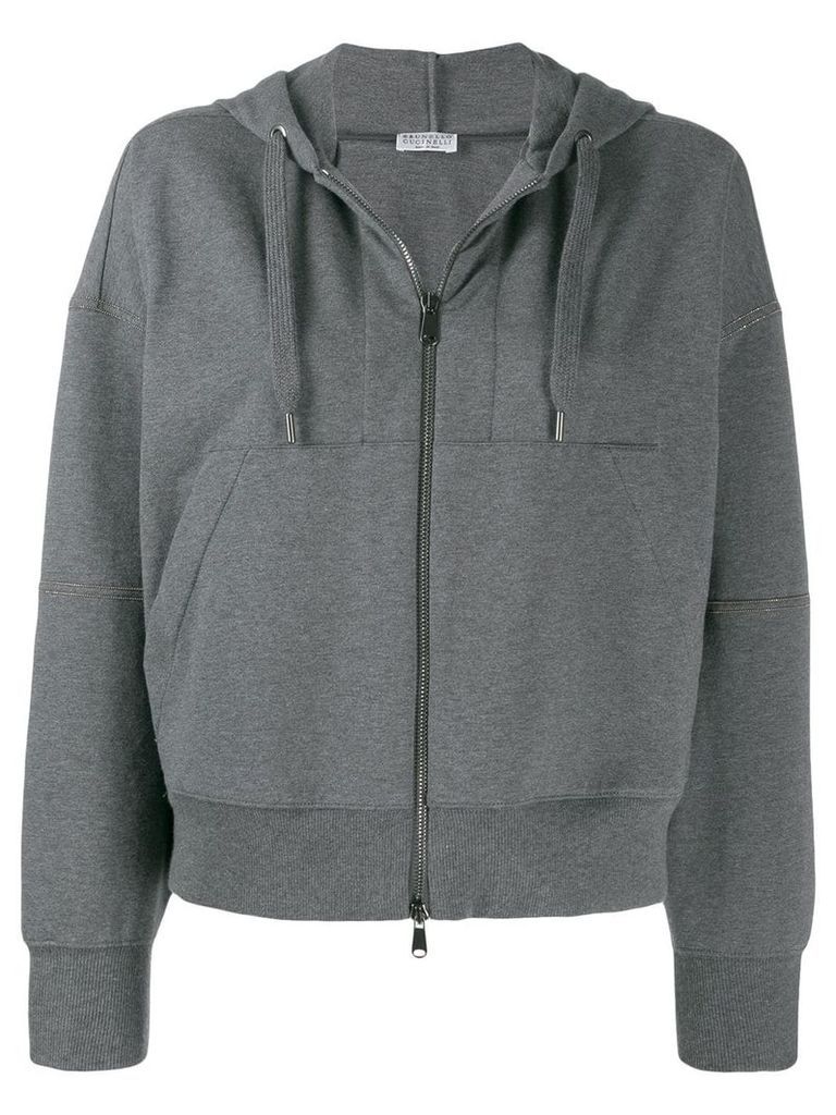 Brunello Cucinelli classic hoodie - Grey