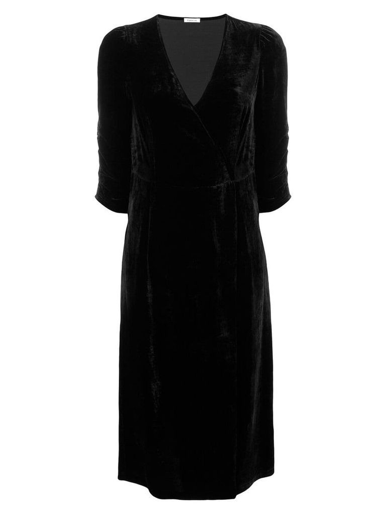 P.A.R.O.S.H. v-neck velvet dress - Black