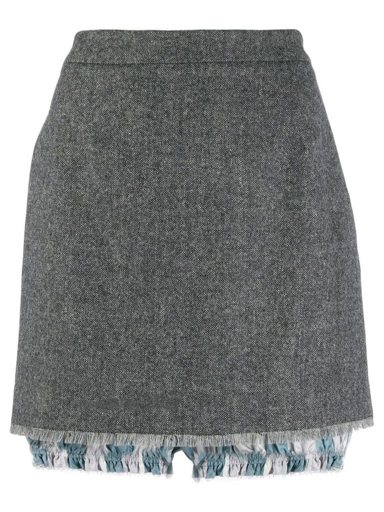 Thom Browne mini skirt with bloomers - Grey