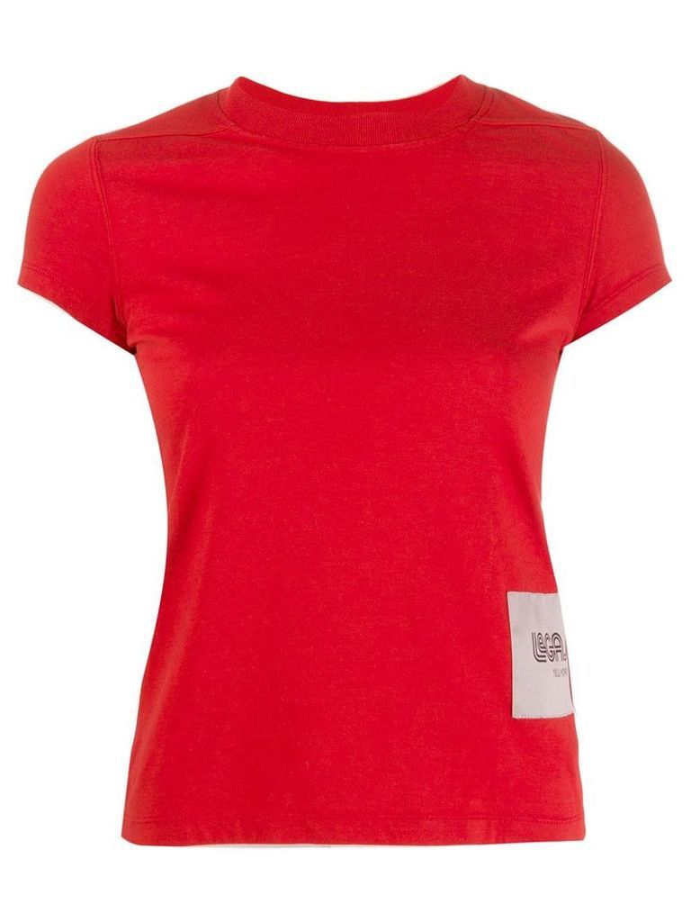 Rick Owens fitted crew neck T-shirt - Red