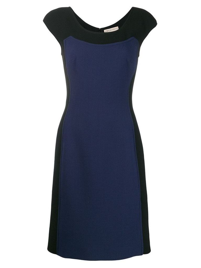 Emilio Pucci sleeveless mini panel dress - Blue